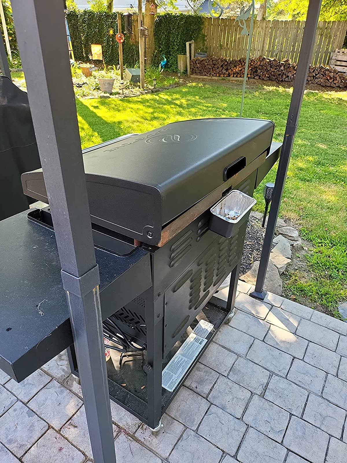 Firsgrill foil tray simplifies post-grill cleanup and keeps the grill clean.