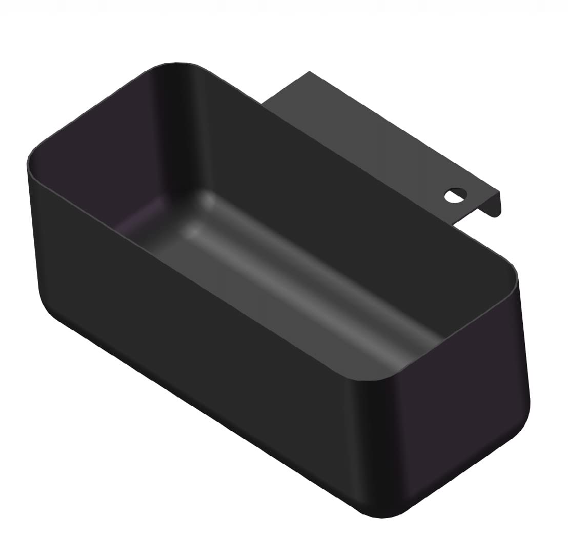 Firsgrill grease cup foil tray side view for Blackstone griddles improving grease capture