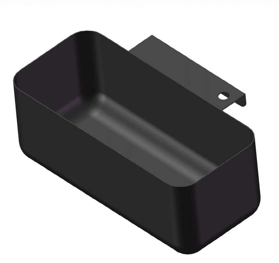 Firsgrill grease cup foil tray side view for Blackstone griddles improving grease capture