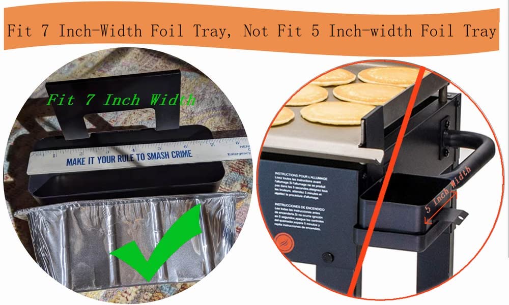 Firsgrill heavy-duty aluminum foil tray, sturdy protection for dripping fats during grilling.