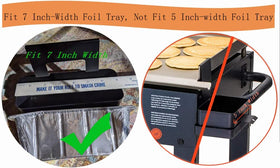 Firsgrill heavy-duty aluminum foil tray, sturdy protection for dripping fats during grilling.
