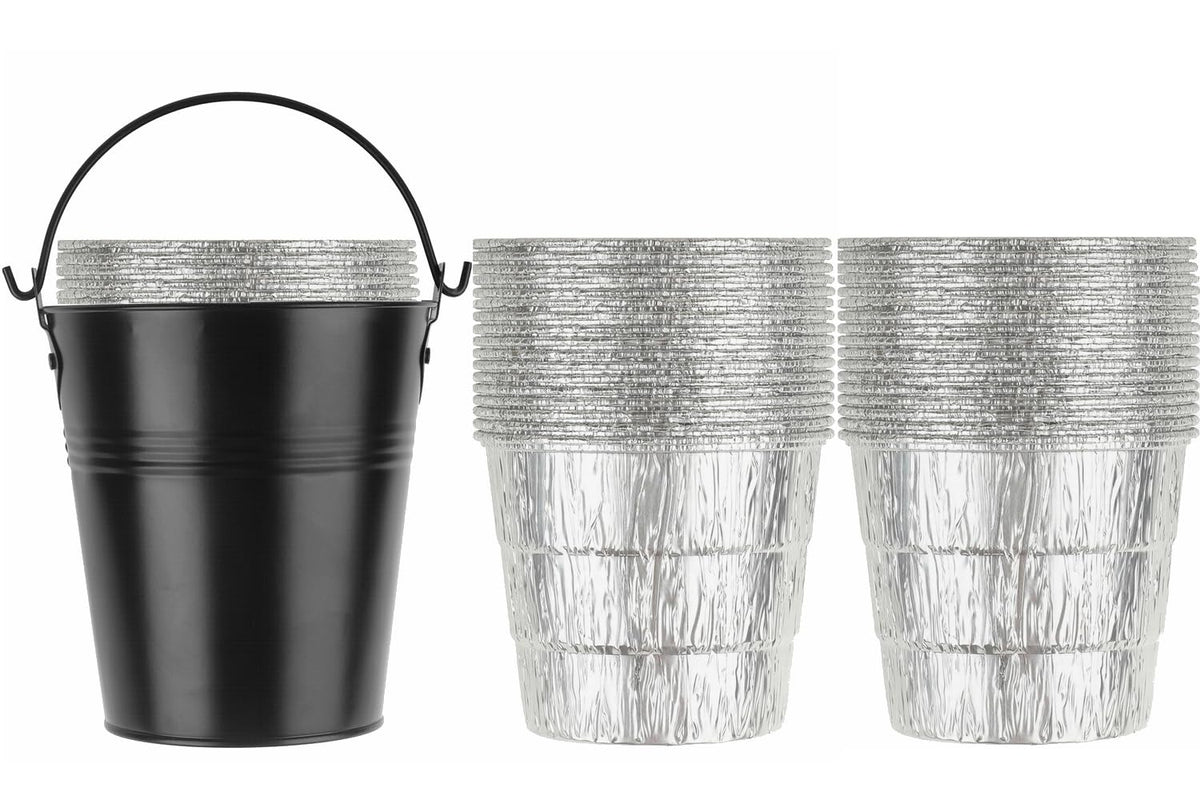 Firsgrill 30-pack liners and bucket packaging enable quick, mess-free grilling prep