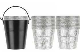 Firsgrill 30-pack liners and bucket packaging enable quick, mess-free grilling prep