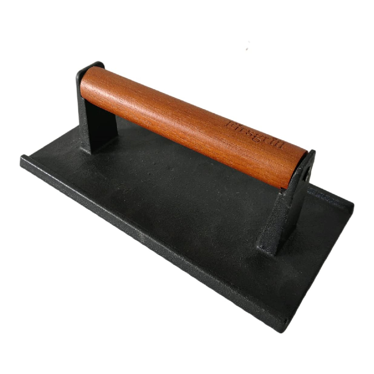 Firsgrill wood-handle press on stove for even sear