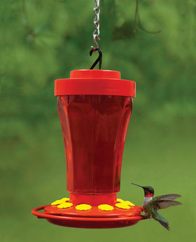First Nature 3090 feeder's two-part base simplifies cleaning.