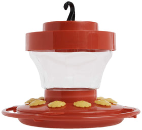 First Nature feeder with wide-mouth jar for simple filling and cleaning.