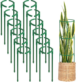 First-zgel half-round stakes help upright growth for tall indoor and outdoor plants.