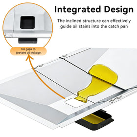 FIRXZYMZ heavy-duty metal construction resists warping under high heat.