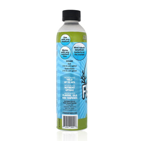Fish Head Farms liquid soil conditioner pour demonstrates even distribution during watering.
