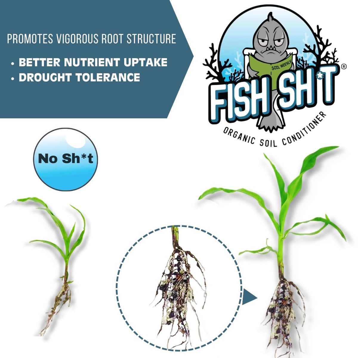 Fish Head Farms Organic Soil Conditioner soil application boosts root growth and resilience