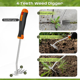 fishark ergonomic handle improves grip during long weeding sessions