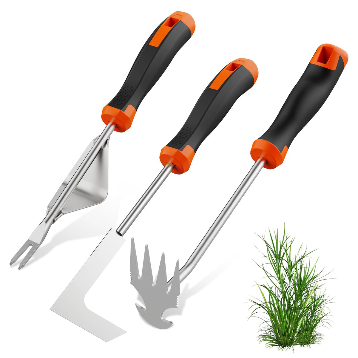 fishark l-shaped crevice weeder for clean gaps between pavers and edges