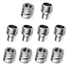 FISHFRUIT stainless steel quick-connect set shown for durable outdoor hoses.