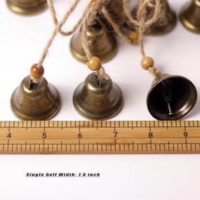 Fishknow antique bronze witch bells emphasize vintage charm and welcoming entry