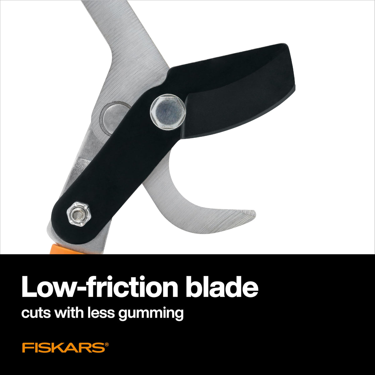 Fiskars 28-Inch Power-Lever Lopper blades stay sharp longer for reliable pruning sessions.
