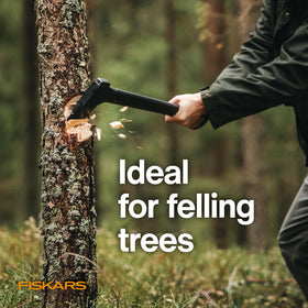 Backyard and outdoor use with Fiskars chopping axe