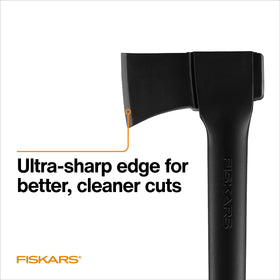 Durable construction of Fiskars 28-inch chopping axe for tough tasks