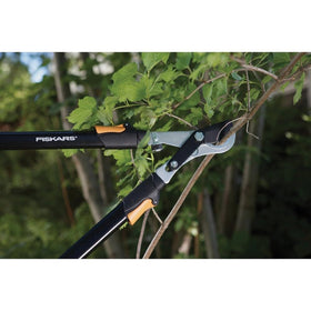 Fiskars Softgrip handles provide secure, comfortable grip during pruning