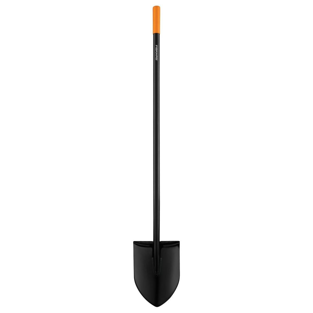 Fiskars digging shovel steel blade enables easier digging in tough soil.
