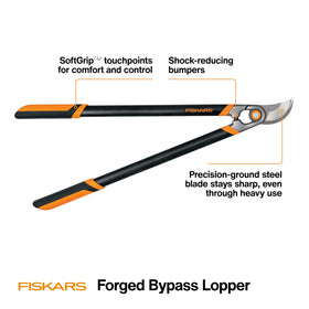 Low-friction blade coating on the Fiskars lopper prevents sticking and sap buildup.