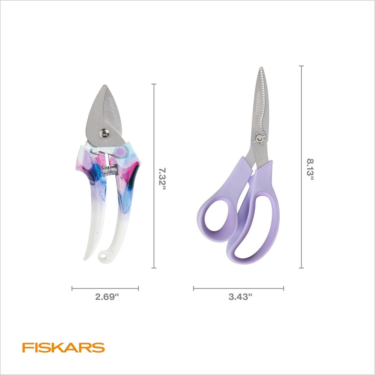 Fiskars four-piece indoor plant tool set: complete kit for year-round care and easy plant parenting.