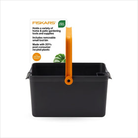 Fiskars Garden Tool Caddy main compartment for easy transport of larger tools and gloves