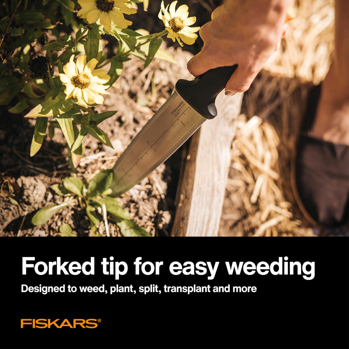 Fiskars Hori Hori knife serrated edge for thick growth