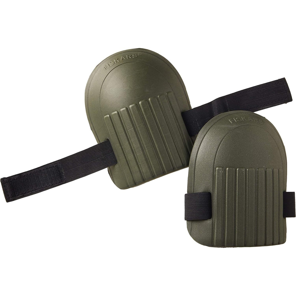 Fiskars knee pads outer shell protecting knees during gardening tasks