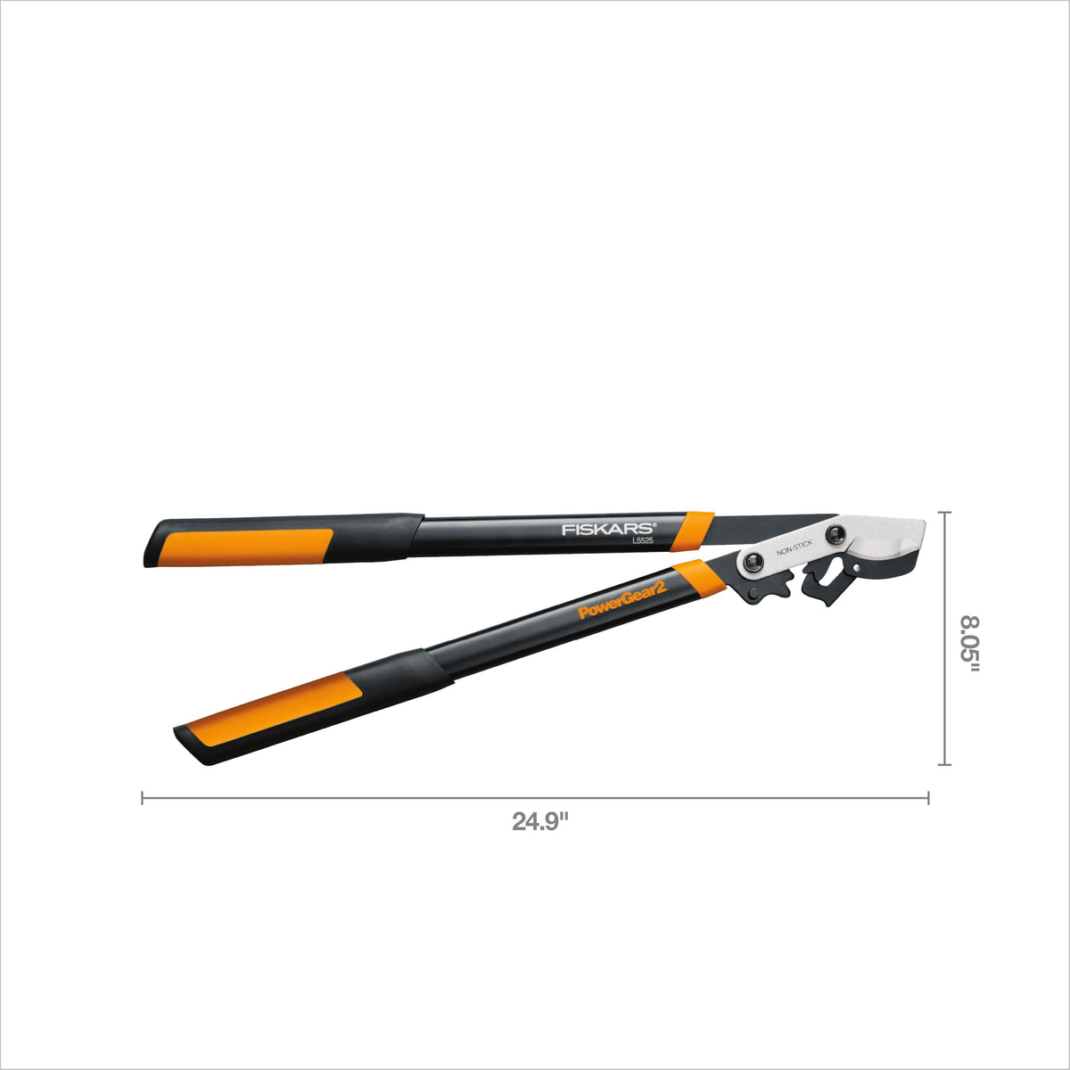 Fiskars steel blades long lasting design resists gumming from sap and debris