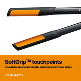 Fiskars lopper cutting a thick branch up to 1.75 inches with ease