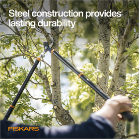 Fiskars loppers ergonomic design reducing wrist strain