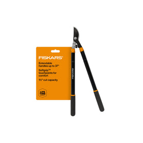 Fiskars loppers extendable handle in use reaching high branches