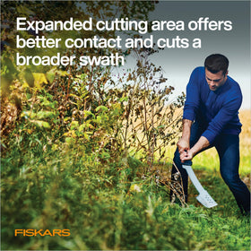 Fiskars machete handle with textured grip for improved control