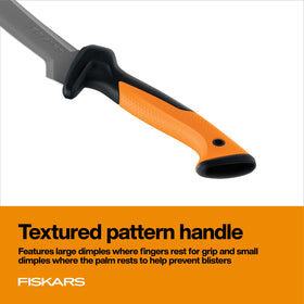 Fiskars nylon sheath included for safe storage and transport