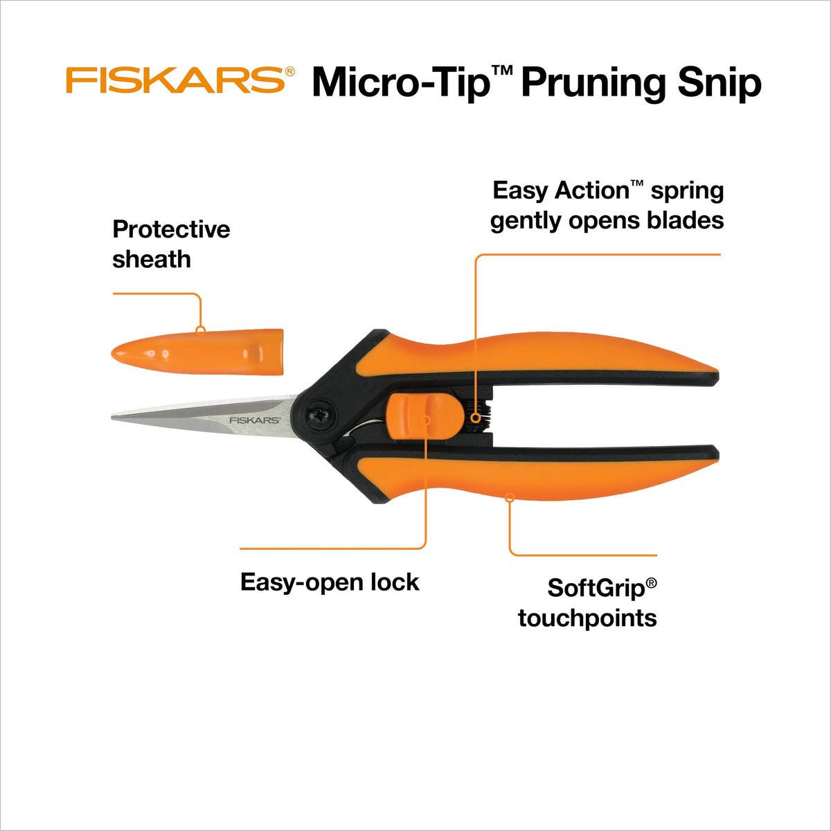 Fiskars pruning snips trimming herbs for compact, healthy growth