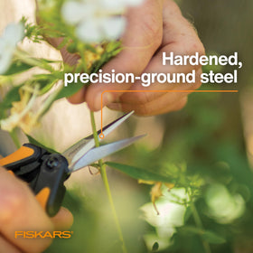 Fiskars Micro-Tip Pruning Snips with sheath for safe storage