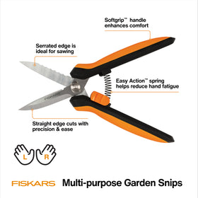 Fiskars wire cutter built in for safe opening of wires