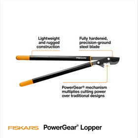 Fiskars PowerGear Lopper 32in ergonomic handle reduces wrist strain