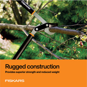 FiberComp handle on Fiskars lopper for lighter, durable grip