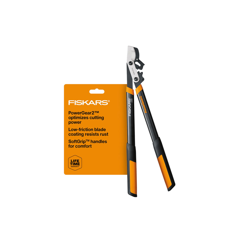 Fiskars PowerGear2 bypass lopper 25 inch blade for clean cuts up to 1.75 inches