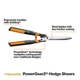 Fiskars hedge shears cutting stems close-up demonstrating precise cuts