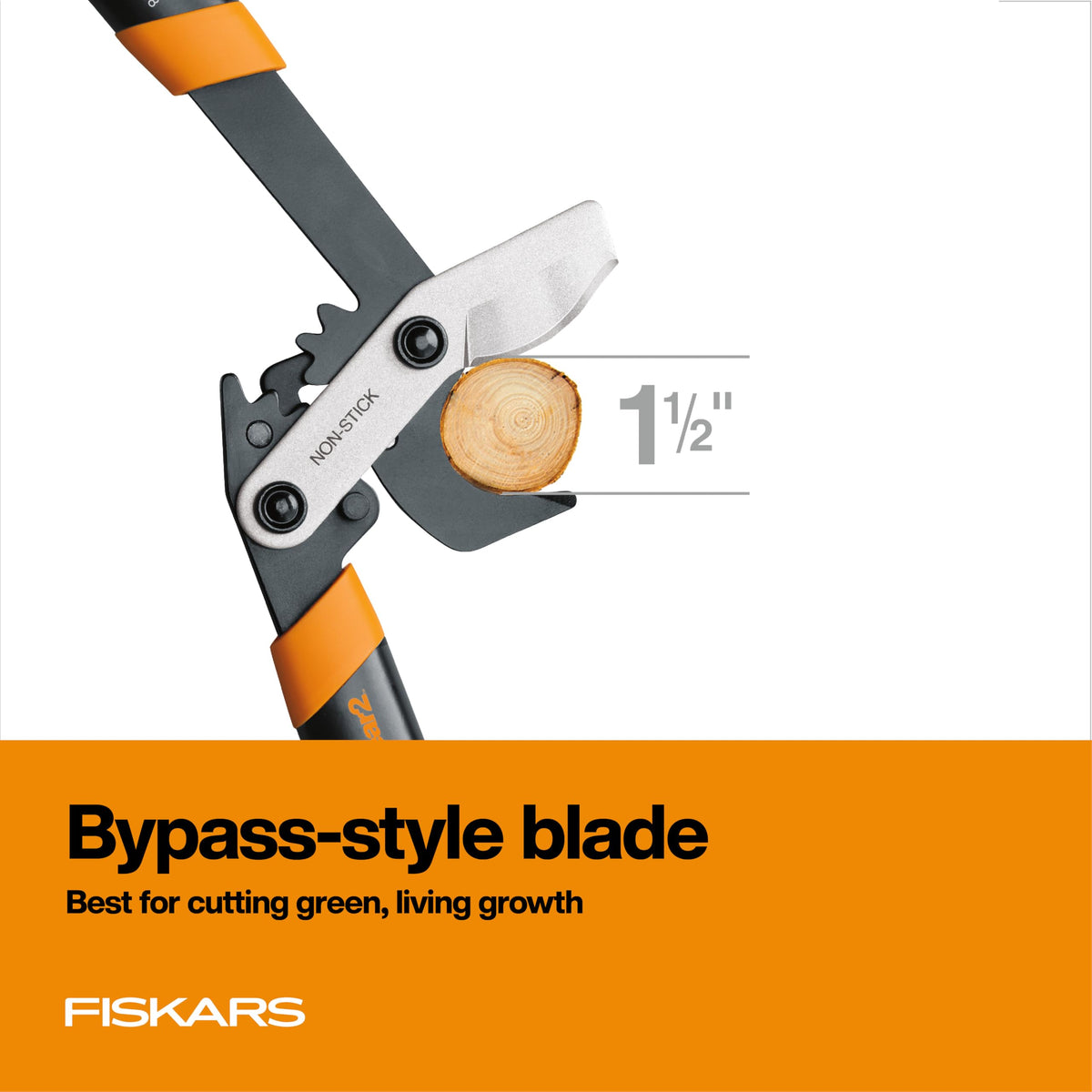 Fiskars PowerGear2 lopper in action, ready for year-round yard maintenance.