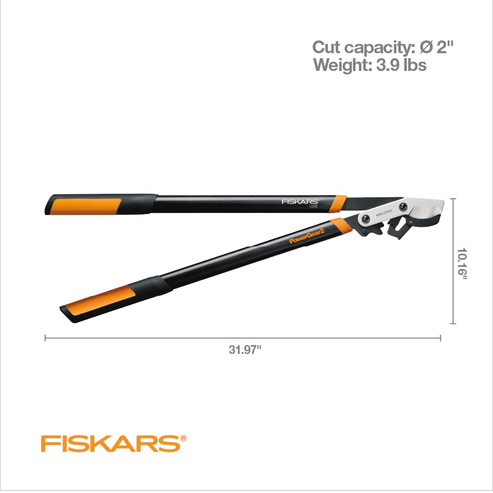 Fiskars PowerGear2 lopper stainless steel blades for durability