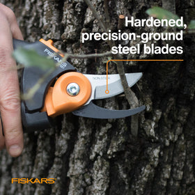 Fiskars PowerGear2 pruning-shears 3-4-inch-cut-capacity for thicker stems.