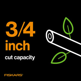 Fiskars PowerGear2 pruning-shears ergonomic-design reduces hand fatigue.