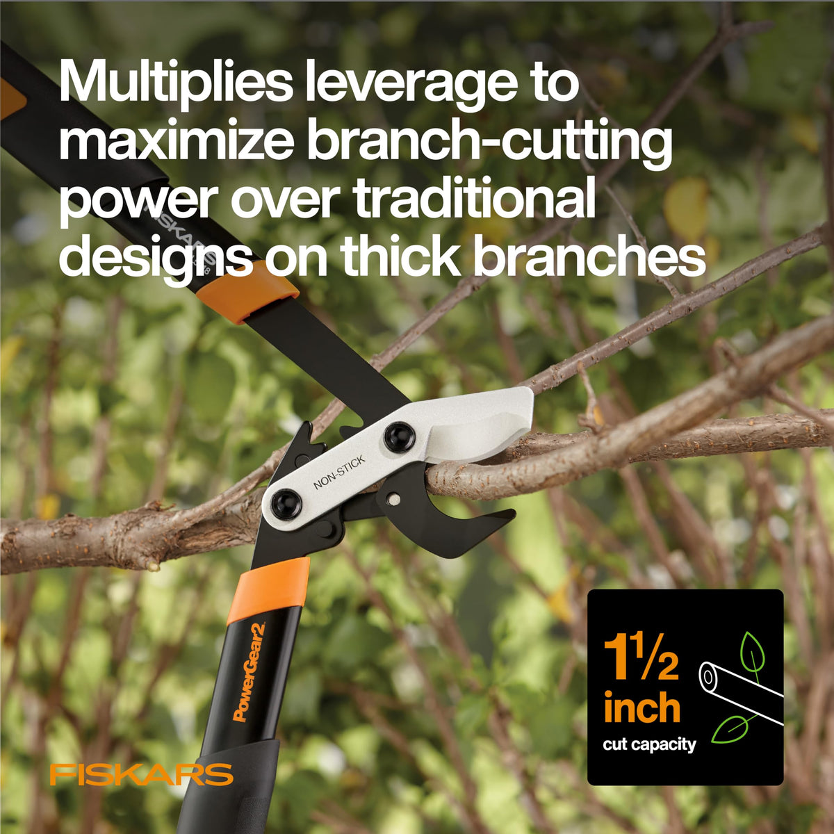 Fiskars PowerGear2 replaceable blades ready for long-lasting pruning tasks.