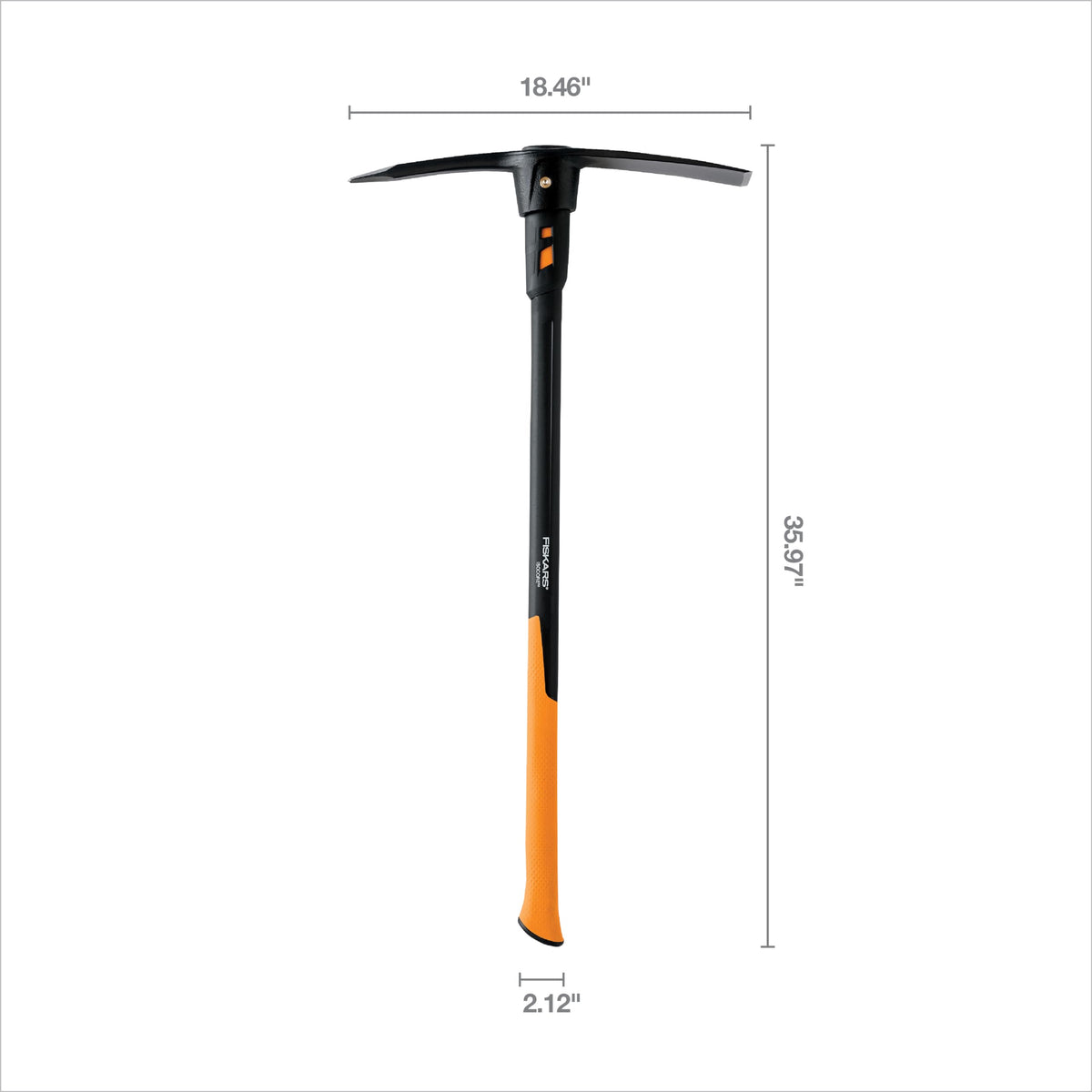 Fiskars Pro IsoCore hoe head designed for cultivating and weeding.