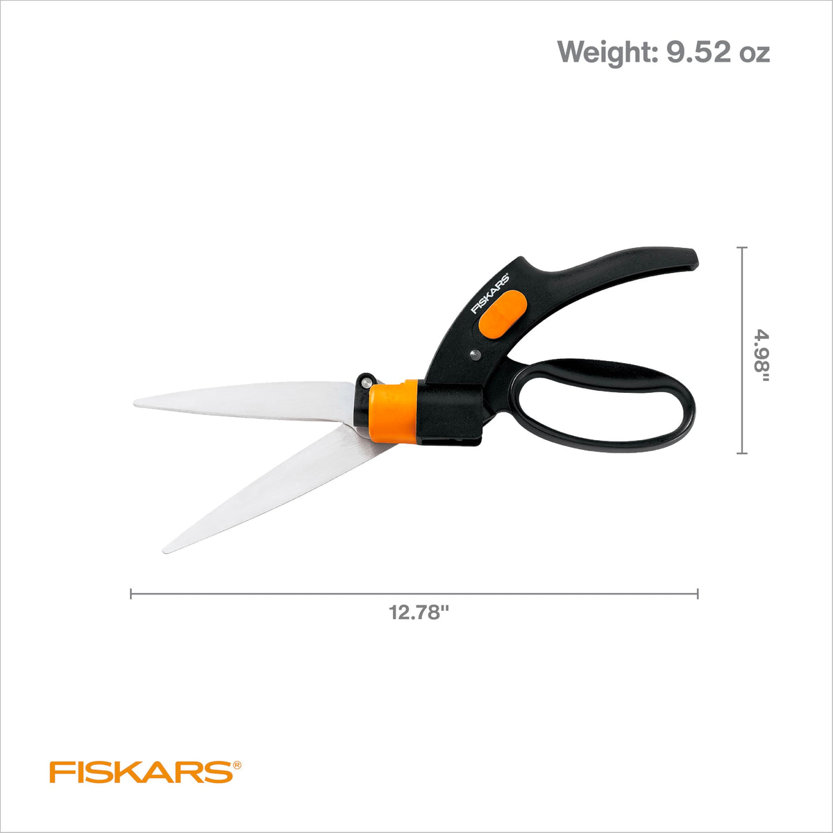 Fiskars Shear Ease is ideal for edging lawns and trimming decorative grasses along borders.