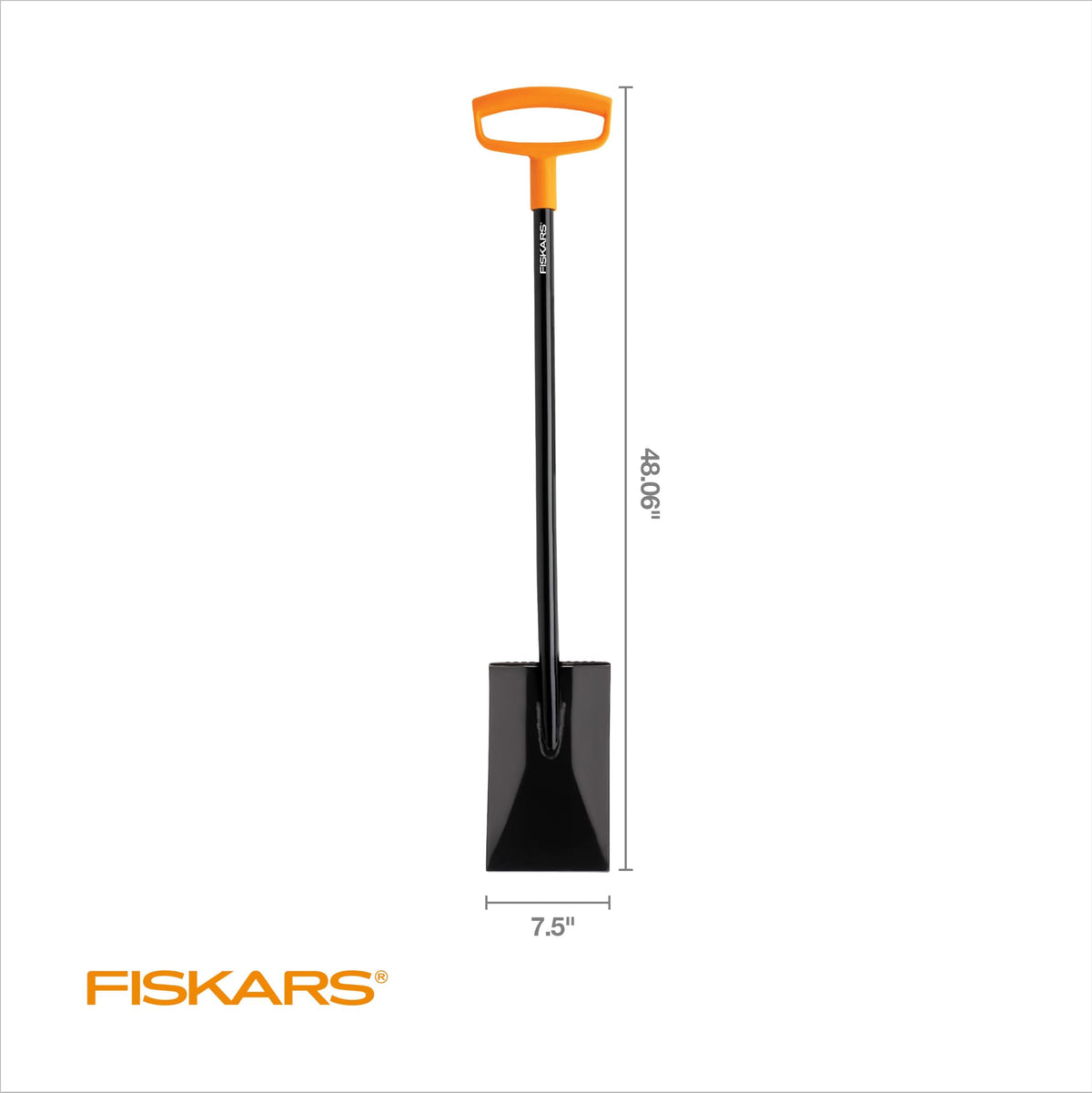 Flat blade design enables cleaner borders and straighter trenches.