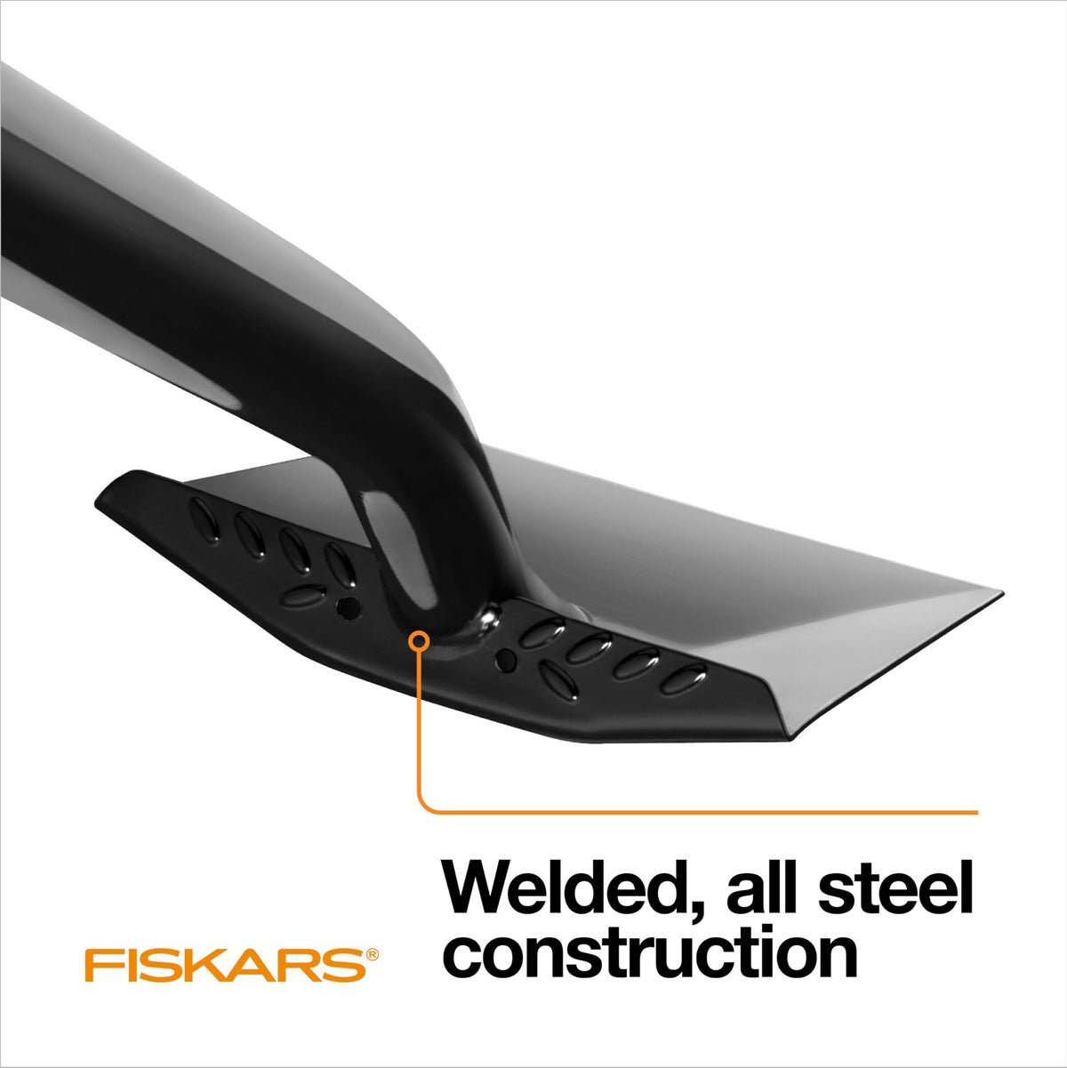 Sharp blade cuts through compact turf with less effort.